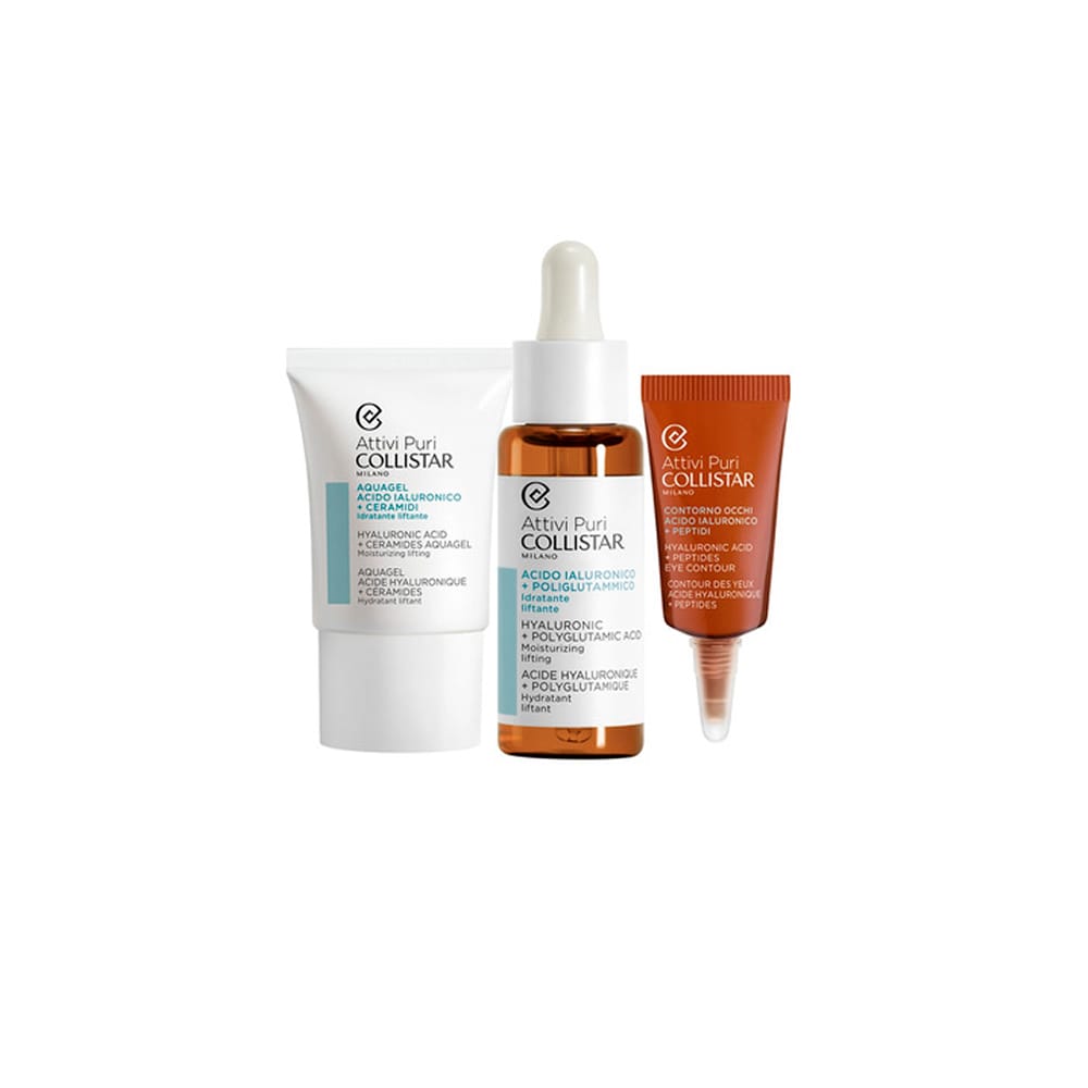 Набор Attivi Puri (Сыворотка для лица Pure Actives Hyaluronic Acid + Polyglutamic Acid, 30 мл;Крем-гель для лица Aquagel Hyaluronic Acid+Ceramides, 15 мл;Лифтинговый уход для кожи вокруг глаз Eye Contour Hyaluronic Acid+Peptides,5 мл) - фото 2