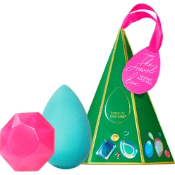 Подарочный набор The Jewel Box (Мини-мыло Blendercleanser в виде драгоценного камня + Спонж для макияжа Beautyblender в двух возможных оттенках: голубой или розовый)