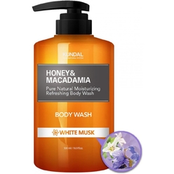 Гель для душа KUNDAL HONEY & MACADAMIA PURE BODY WASH WHITE MUSK, 500 мл