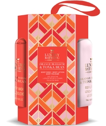 Косметический набор Orange Blossom & Tonka Bean (Гель для душа Body Wash, 100 мл + Лосьон для тела Body Lotion, 100 мл + Мочалка Body Polisher)