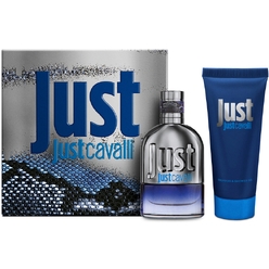Набор: Туалетная вода мужская Just Cavalli Just, 30 мл, Шампунь и гель для душа Just Cavalli Just, 100 мл