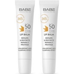 Набор косметический Laboratorios Babe 1+1: Бальзам для губ SPF50 / Lip Balm SPF50, 15 мл - 2 шт