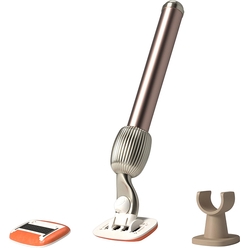 Набор для бритья The Razor Starter Set (Алюминиевая ручка + 2 картриджа с 5 лезвиями из нержавеющей стали, со смазочным кольцом + настенный держатель)