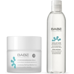 Набор косметический "Laboratorios Babe" : Увлажняющий и питательный крем c SPF20, 50 мл / Мицеллярная вода, 250 мл