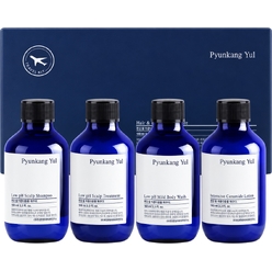 Набор:Бальзам для волос и кожи головы Low pH Scalp Treatment, 100 мл,Шампунь для волос и кожи головы Low pH Scalp Shampoo, 100 мл,Гель для душа Low pH Mild Body Wash, 100 мл, Лосьон для лица и тела с керамидами Intensive Ceramide Lotion, 100 мл