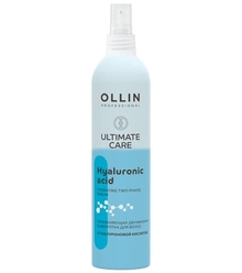 Ollin Ultimate Care Увлажняющая двухфазная сыворотка для волос с гиалуроновой кислотой, 250 мл