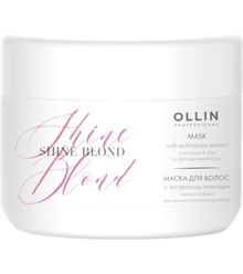 Ollin Shine Blond Маска с экстрактом эхинацеи, 300 мл
