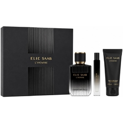 Парфюмерно-косметический набор Elie Saab L'Homme (Парфюмерная вода, 100 мл + Бальзам после бритья, 75 мл + Парфюмерная вода, 10 мл)