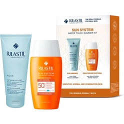 Набор Sun System (Aqua Очищающий увлажняющий гель для лица, 100 мл+Sun System Water Touch Солнцезащитный увлажняющий флюид Spf 50+, 50 мл)