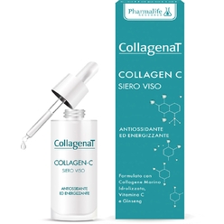 Pharmalife Reserch CollagenaT Colagen-C Face Serum - Сыворотка для лица антиоксидантная тонизирующая с морским коллагеном, женьшенем и витамином С