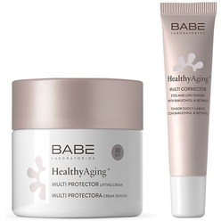 Набор косметический "Laboratorios Babe" : Мультизащитный крем с эффектом лифтинга SPF 30, 50 мл / Мультикорректор, 15 мл