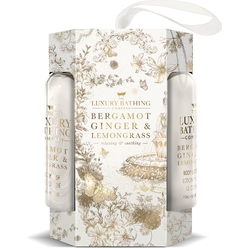 Косметический набор Bergamot Ginger & Lemongrass (Гель для душа Body Wash, 100 мл + Лосьон для тела Body Lotion, 100 мл+ Мочалка Body Polisher)