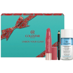 Набор косметический (Бальзам для губ Twist Balmy Gloss, тон 216 Rosé, 2,8г+ Карандаш для век водостойкий Professionale Eye Pencil Long-Lasting Waterproof, Тон 1 (Nero), 1,2мл +2х-фазное средство для снятия макияжа с глаз и губ, 35мл)