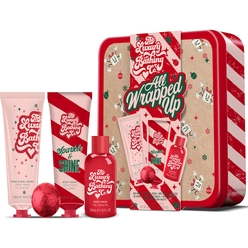 Косметический набор All Wrapped Up( Гель для душа Body Wash,50 мл+Крем для рук и ногтей Hand & Nail Cream,50 мл+ Соль для ванны Bath Fizzer, 25г+ Крем для тела Body Cream, 50 мл)