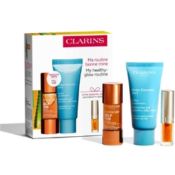 Набор(Концентрат-автозагар для лица Self Tan Radiance-Plus Golden Glow Booster,15 мл+Интенсивно увлажняющий крем Hydra-Essentiel Crème desalterante,30мл+Масло-блеск для губ Lip Comfort Oil, 1,4 мл ,тон 01(Honey)
