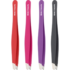 Пинцет для бровей со скошенными краями Hair Removal Soft Touch Slanted-Tip Tweezers