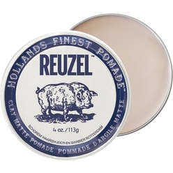 Белая матовая глина-помада Reuzel Clay Matte Pomade