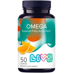 Livs БАД «Комплекс Омега кислот со вкусом апельсина (Omega Complex Gummy Orange Flavour)»мармеладные пастилки 4г № 50