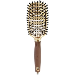 Olivia Garden Щетка EXPERT CARE FLEX Boar Bristles Gold&Brown натур.щетина, длина 25 см