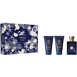 Набор парфюмерно-косметический VERSACE Pour Homme Dylan Blue (Туалетная вода 50 мл +Гель для ванны и душа парфюмированный 50 мл+Бальзам после бритья 50 мл)
