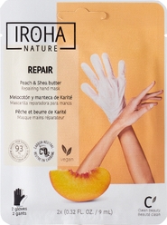 Маска-перчатки для рук восстанавливающая с маслом персика Repair/Peach & Shea Butter Repairing Hand Mask, 1 пара, 2 шт. по 9 мл