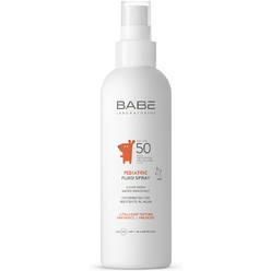 Laboratorios Babe Детский солнцезащитный флюид-спрей SPF 50 с пантенолом и пребиотиками / Pediatric Fluid Spray SPF 50, 200 мл
