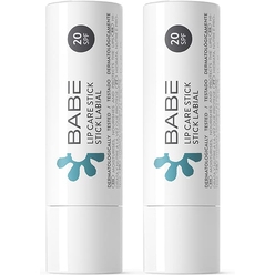 Набор косметический "Laboratorios Babe" : Гигиеническая помада с SPF20 / LIP CARE STICK SPF 20, 4 мл - 2шт