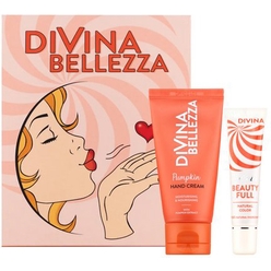 ΠΠ°Π±ΠΎΡ(DiVina Bellezza Hand Cream With Pumpkin Extract/ΠΡΠ΅ΠΌ Π΄Π»Ρ ΡΡΠΊ Ρ ΡΠΊΡΡΡΠ°ΠΊΡΠΎΠΌ ΡΡΠΊΠ²Ρ 50ΠΌΠ»+Beauty Full Lip Balm/ΠΠ°Π»ΡΠ·Π°ΠΌ Π΄Π»Ρ Π³ΡΠ± ΠΠ°ΡΡΡΠ°Π»ΡΠ½ΡΠΉ ΡΠ²Π΅Ρ,15 ΠΌΠ»)