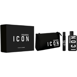 Набор парфюмерный Dsquared2 Icon (Парфюмерная вода женская 100 мл + Парфюмерная вода женская 10 мл + Сумка для парфюмерно-косметической продукции с маркировкой Dsquared2 Icon Perfume)