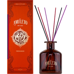 Amuleto Di Casa Ароматический диффузор для дома с комплектом фибровых палочек Пьемаджио/ Reed Diffuser Piemaggio,200 мл        