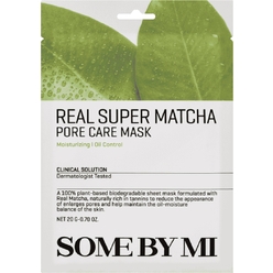 Увлажняющая, себорегулирующая тканевая маска для пористой кожи Real Super Matcha Pore Care Mask, 20 г