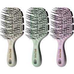 Расческа для распутывания и укладки волос Mini Hairbrush Natural Fiber