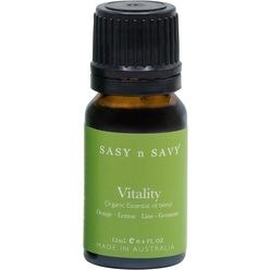 Смесь эфирных масел (сладкого апельсина, лимонного, лайма, гераниевого) Vitality Organic Essential Oil Blend, 12 мл