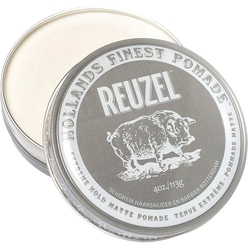 Серая матовая экстрасильная помада Reuzel Extreme Hold Matte Pomade