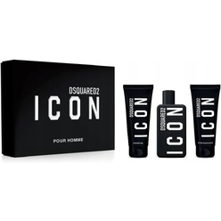 Набор парфюмерно-косметический DSQUARED2 ICON (Парфюмерная вода мужская 100мл + Гель для душа мужской 100мл + Бальзам после бритья мужской 100мл)