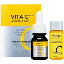 Набор для лица (тоник, сыворотка) Missha Vita C Plus Trial Kit Toner&Ampoule
