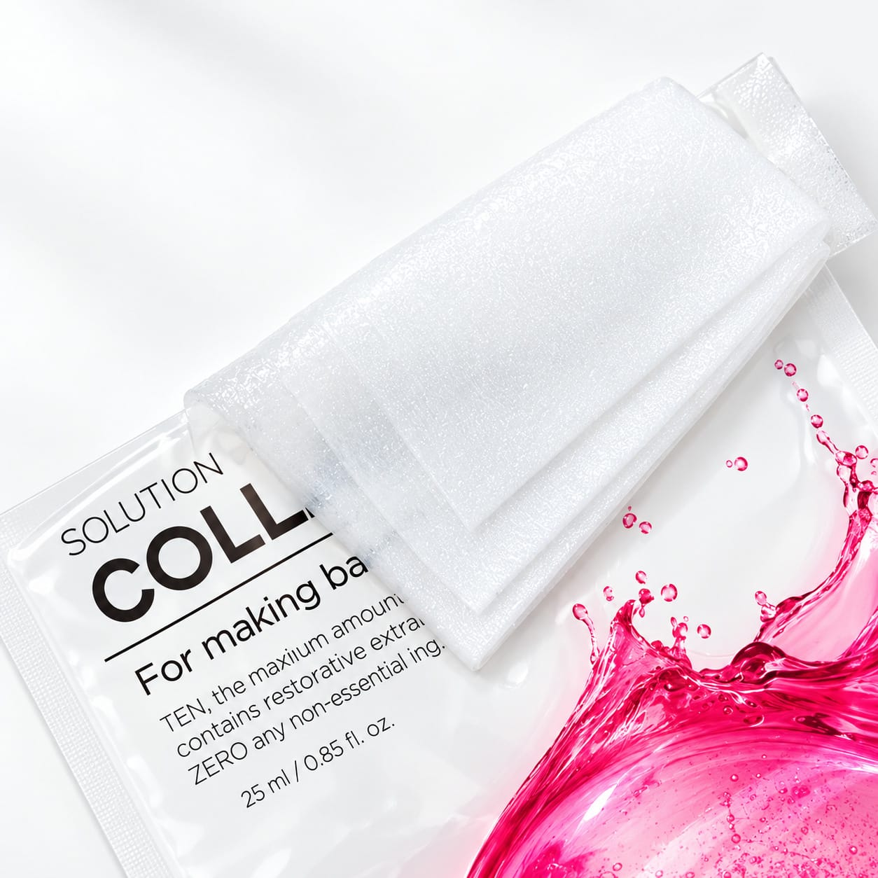 Увлажняющая тканевая маска для лица Tenzero Solution Moisturizing Collagen Sheet Mask, 25 мл - фото 2