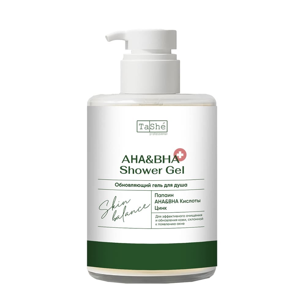 Обновляющий гель для душа Tashe Professional AHA&BHA Shower Gel, 280 мл