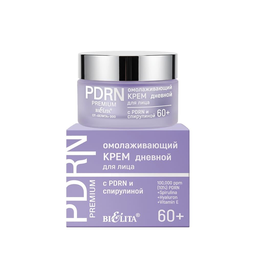 Омолаживающий крем дневной для лица с PDRN и спирулиной 60+ PDRN.Premium, 50 мл.