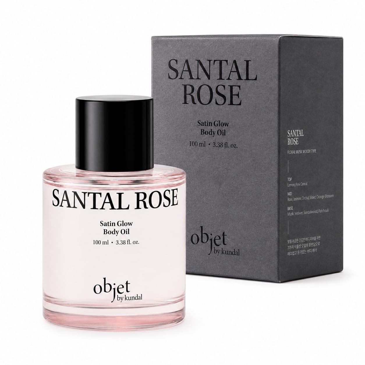 Увлажняющее сухое масло для тела Objet Satin Glow Body Oil Santal Rose, 100 мл - фото 2