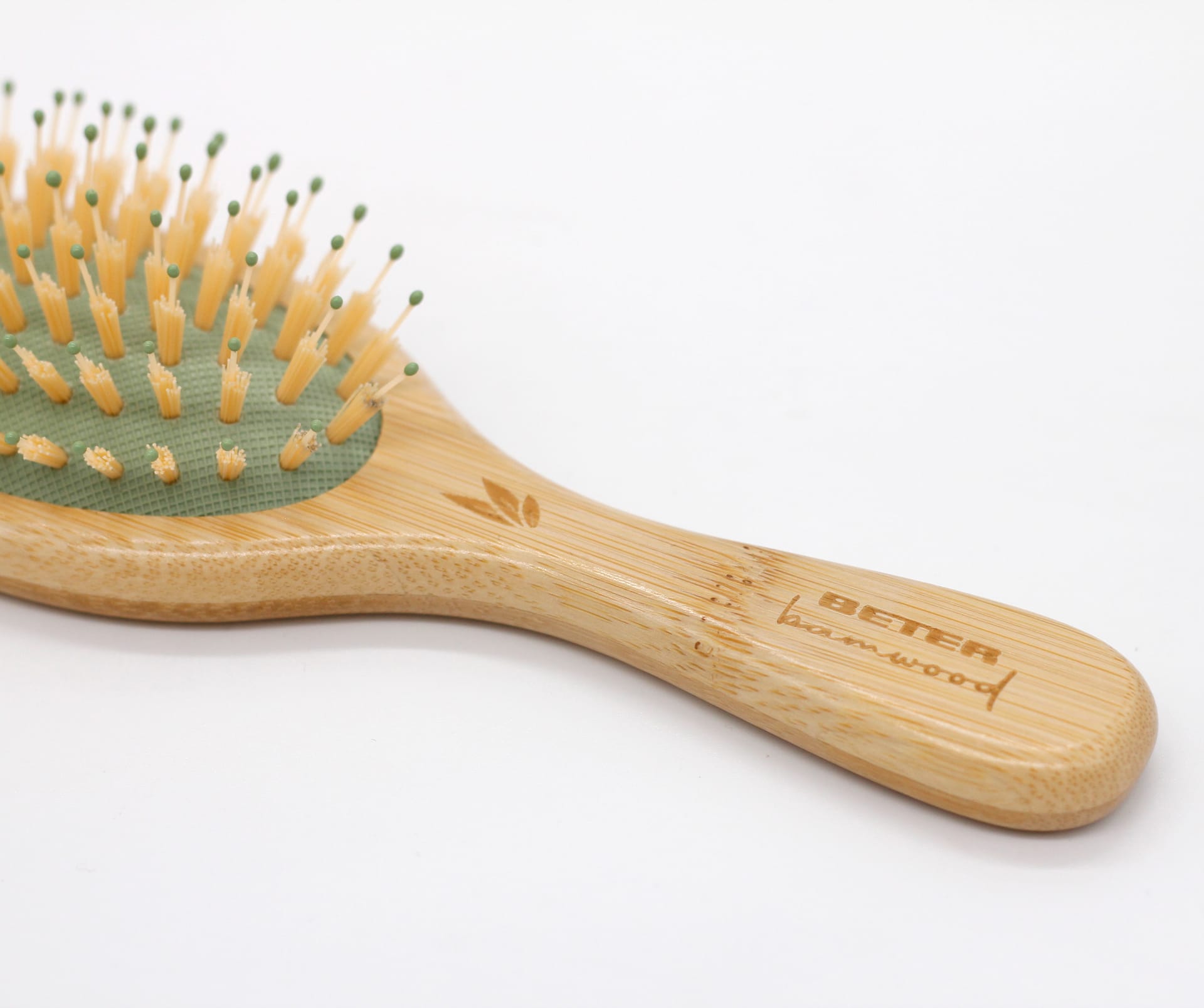 Расческа для волос Bamboo Cushion Brush (нейлоновая щетина) - фото 4
