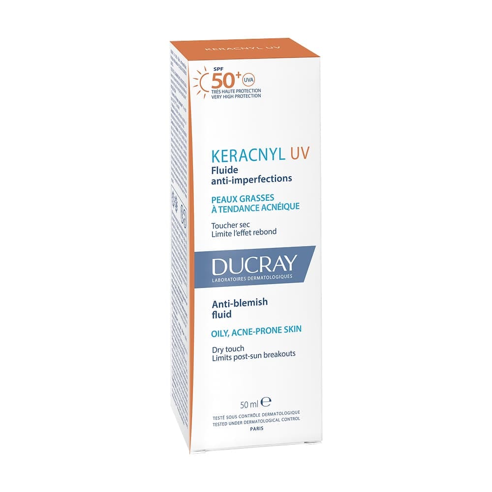 Флюид для жирной кожи SPF 50+ Ducray Keracnyl UV, 50 мл - фото 3