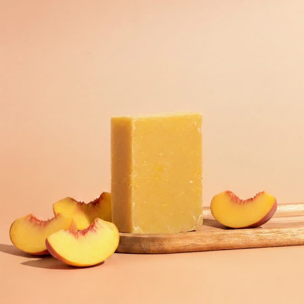 Мыло туалетное твёрдое отшелушивающее Персик Savon à Froid, 100 г - фото 2