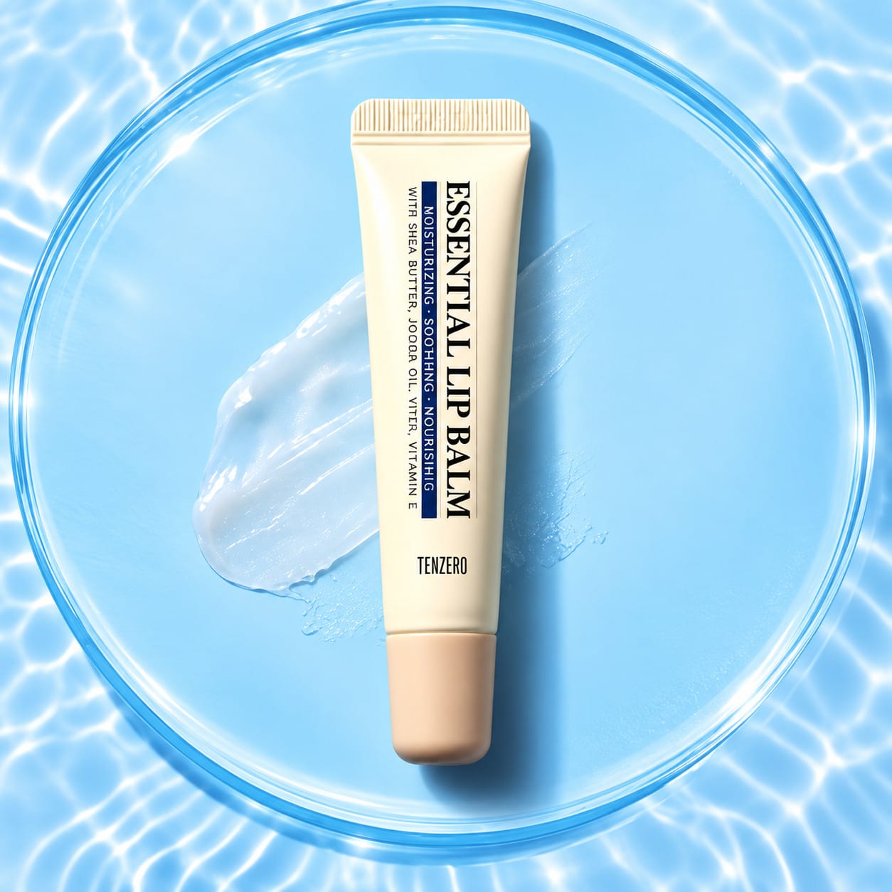 Увлажняющий, питательный бальзам для губ Tenzero Essential Lip Balm Blue Collagen, 9 г - фото 3