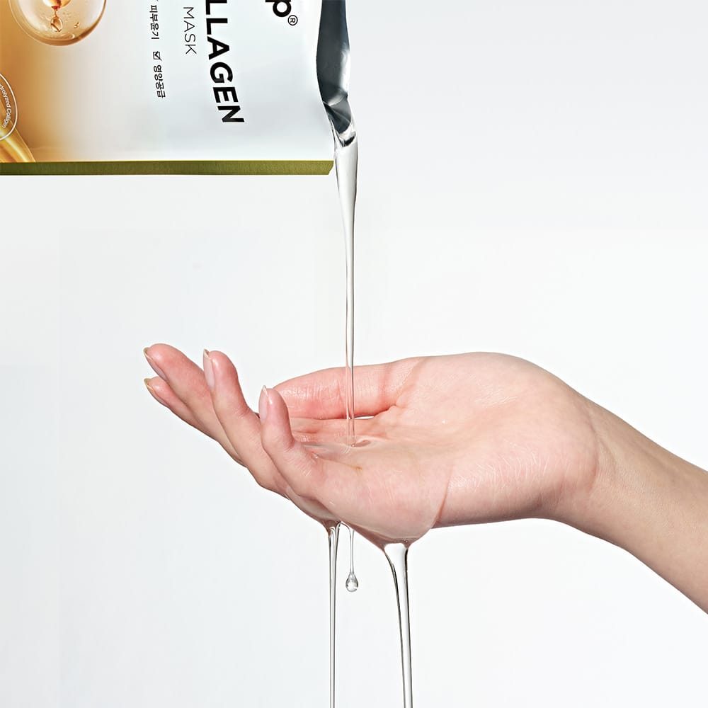Питательная, повышающая эластичность кожи тканевая маска для лица Gold Collagen Ampoule Mask, 25 мл - фото 2