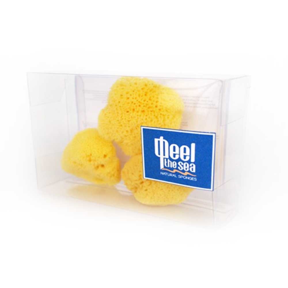 Набор (Натуральная морская губка Honeycomb Sea Sponge, 3 шт)