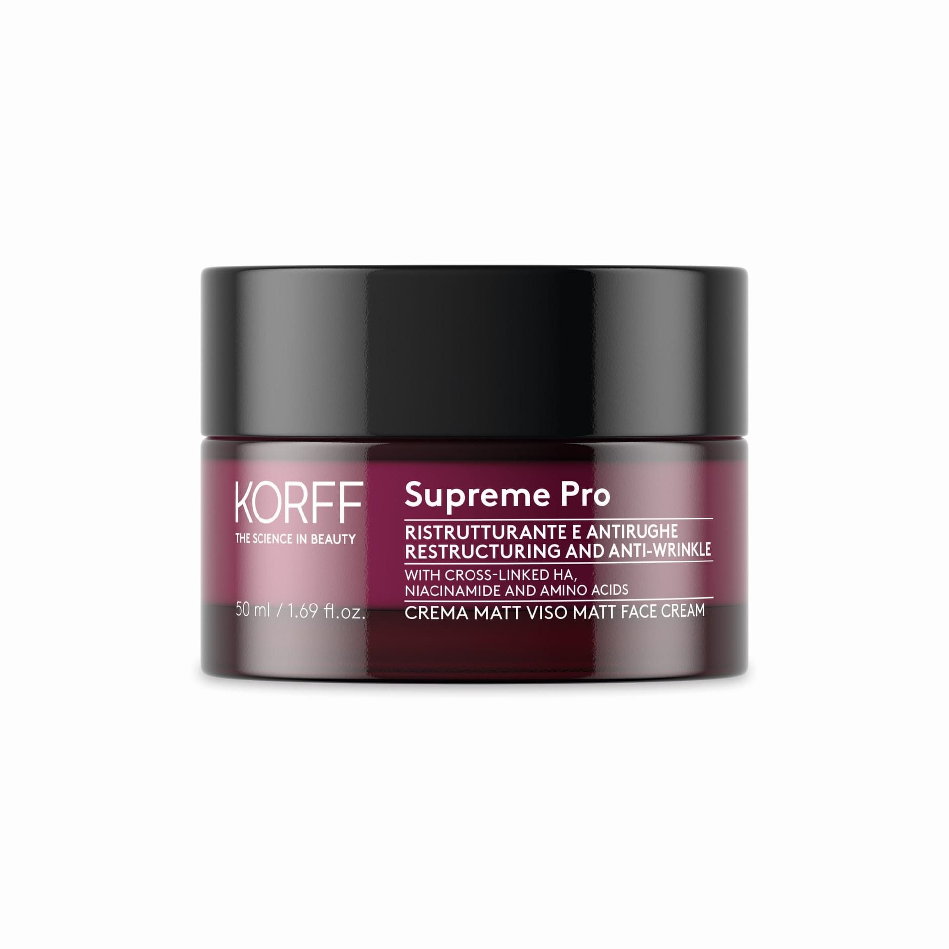 Матирующий крем для лица реструктурирующий и против морщин Supreme Pro Restructuring and Anti-Wrinkle Matt Face Cream, 50 мл