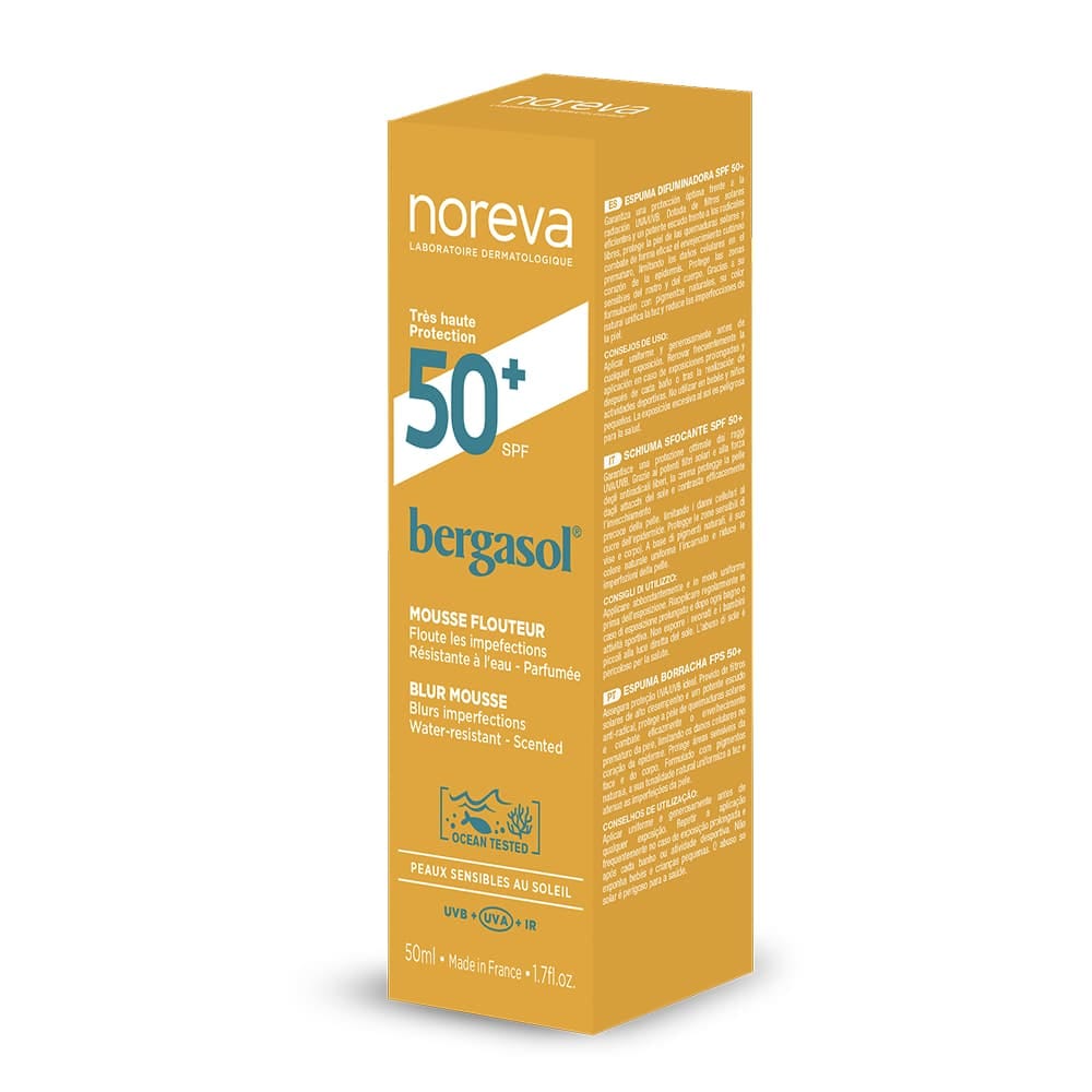 Noreva Бергасол Блюр Солнцезащитный мусс Spf 50+, 50 мл - фото 2
