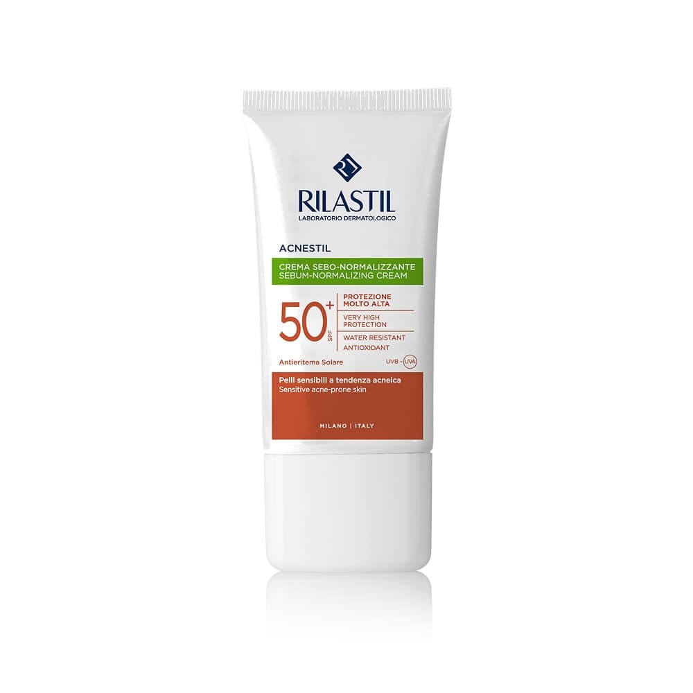 Rilastil Acnestil Себо-нормализующий солнцезащитный крем SPF 50+, 40 мл