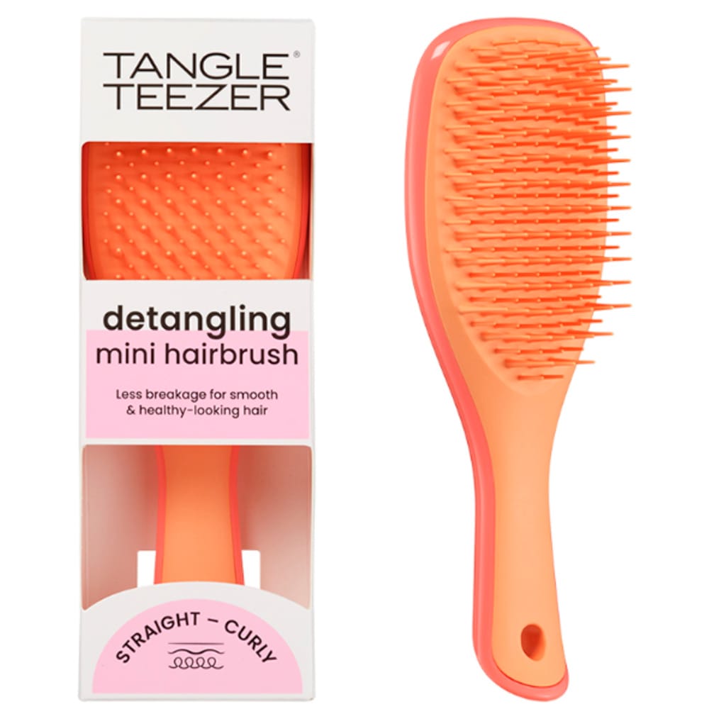 Расческа Tangle Teezer The Ultimate (Wet) Detangler Mini Salmon Pink & Apricot - фото 2
